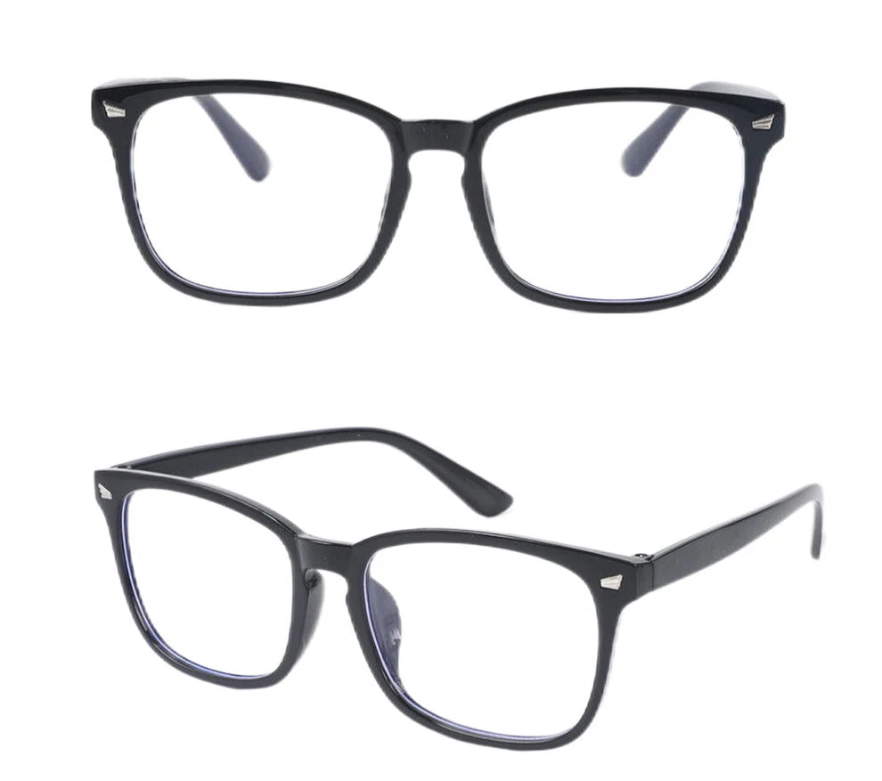 TrendixVault™ Square Blue Light Blocking Glasses for Gaming & Computer Use – Anti-Glare Eyeglass Frames Antifatigue