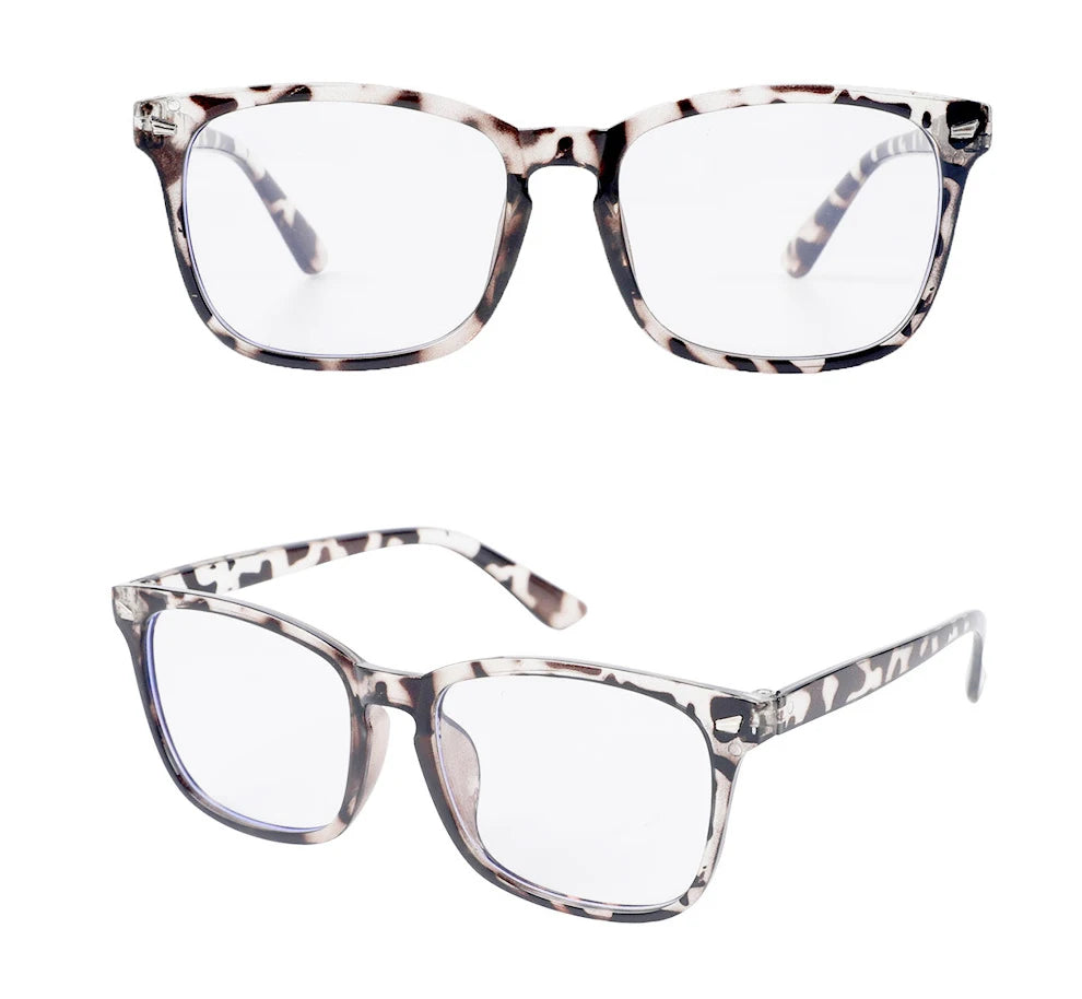 TrendixVault™ Square Blue Light Blocking Glasses for Gaming & Computer Use – Anti-Glare Eyeglass Frames Antifatigue